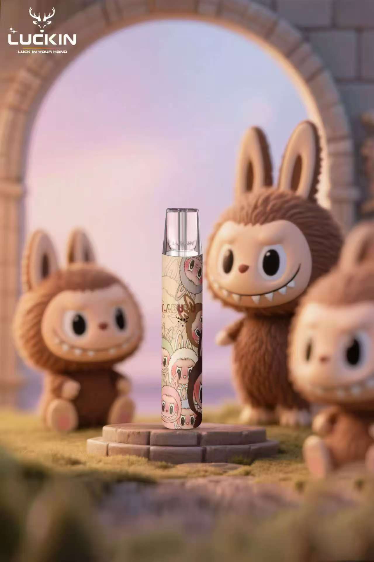 Luckin 幸運主機｜Labubu 聯名款｜幸運煙桿｜全新上市｜台灣現貨